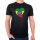 Herren T-Shirt Äthiopien Flagge Herz