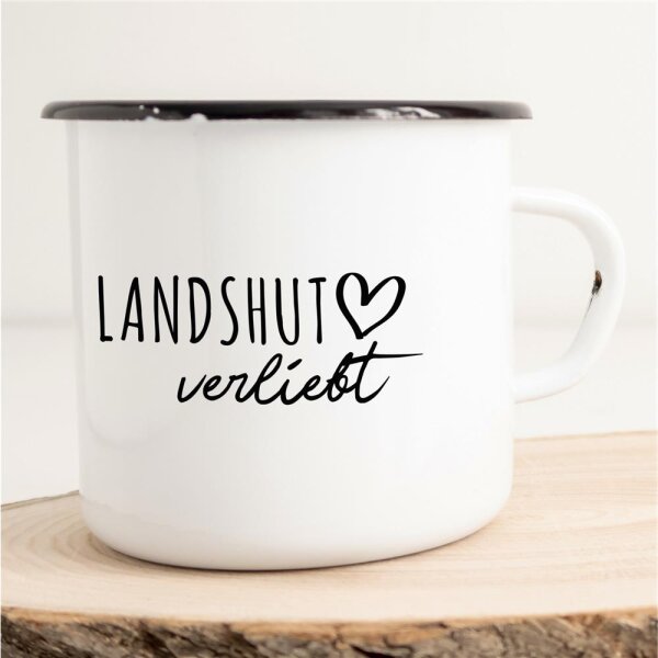Emaille Tasse Landshut  Vintage 300ml