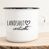 Emaille Tasse Landshut  Vintage 300ml