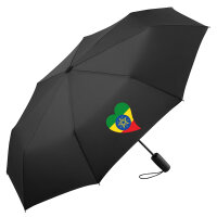 Regenschirm Äthiopien Flagge Herz 98cm Schwarz
