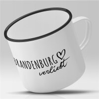 Emaille Tasse an der Havel  Vintage 300ml