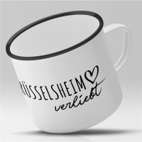 Emaille Tasse Rüsselsheim am Main  Vintage 300ml