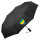 Regenschirm Gabun Flagge Herz 98cm Schwarz