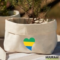 Organizer Gabun Flagge Herz