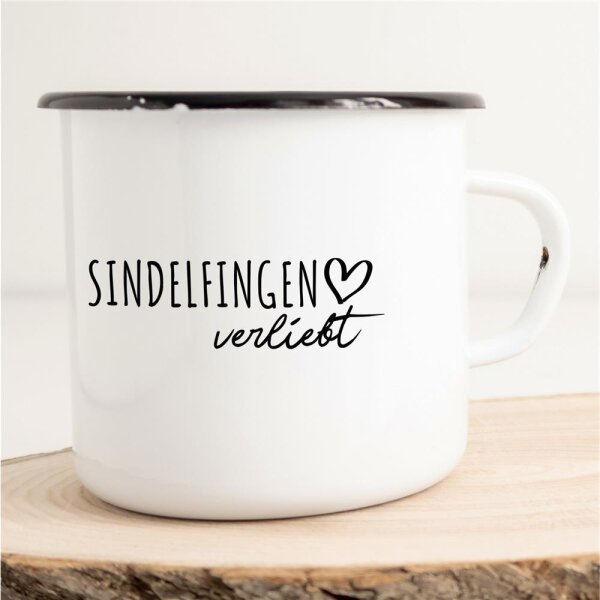 Emaille Tasse Sindelfingen  Vintage 300ml