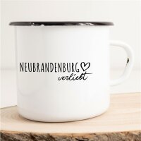 Emaille Tasse Neubrandenburg  Vintage 300ml