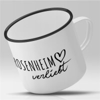Emaille Tasse Rosenheim  Vintage 300ml