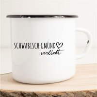 Emaille Tasse Schwäbisch Gmünd  Vintage 300ml