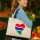 Jutetasche Gambia Flagge Herz 21 Liter Black