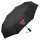 Regenschirm Gambia Flagge Herz 98cm Schwarz