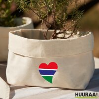 Organizer Gambia Flagge Herz