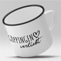 Emaille Tasse Göppingen  Vintage 300ml