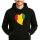 Unisex Hoodie Guinea Flagge Herz