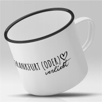 Emaille Tasse Frankfurt (Oder)  Vintage 300ml