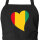 Schürze Guinea Flagge Herz mit Taschen
