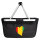 Einkaufskorb faltbar Guinea Flagge Herz 20 Liter Black