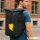 Kurierrucksack Guinea Flagge Herz 30-44 Liter Black Melange