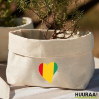 Organizer Guinea Flagge Herz