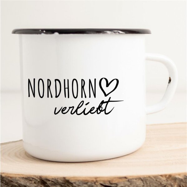 Emaille Tasse Nordhorn  Vintage 300ml