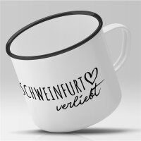 Emaille Tasse Schweinfurt  Vintage 300ml