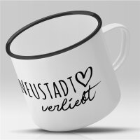 Emaille Tasse Neustadt an der Weinstraße  Vintage 300ml