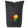 Kurierrucksack Guinea-Bissau Flagge Herz 30-44 Liter Black Melange