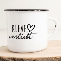 Emaille Tasse Kleve  Vintage 300ml