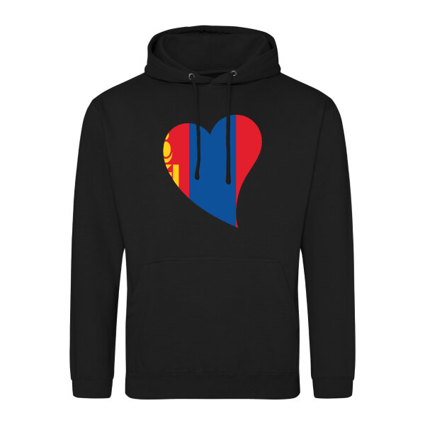 Unisex Hoodie Mangolie Flagge Herz