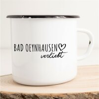 Emaille Tasse Bad Oeynhausen  Vintage 300ml