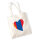 Jutebeutel Mangolie Flagge Herz 10 Liter