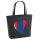 Filz Shopper Mangolie Flagge Herz 22 Liter