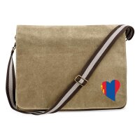 Umhängetasche Mangolie Flagge Herz 14 Liter