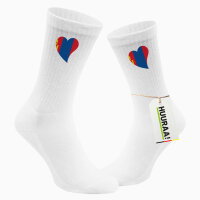Unisex Socken Mangolie Flagge Herz Baumwolle