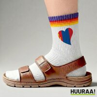 Unisex Socken Mangolie Flagge Herz Baumwolle