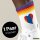 Unisex Socken Mangolie Flagge Herz Baumwolle
