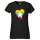 Damen T-Shirt Myanmar Flagge Herz