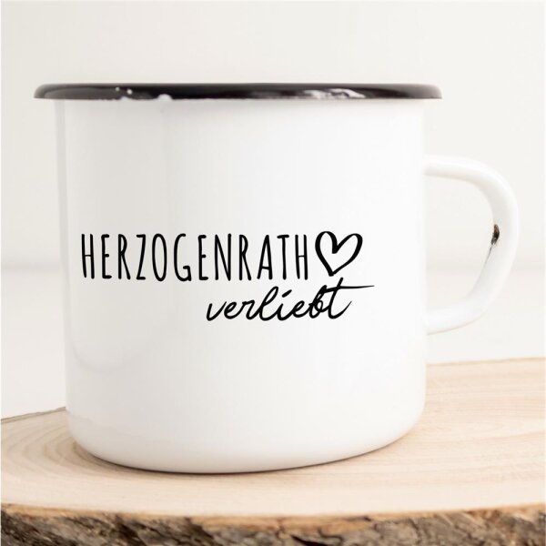 Emaille Tasse Herzogenrath  Vintage 300ml