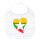 Baby Lätzchen Myanmar Flagge Herz Klettverschluss