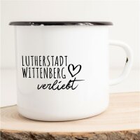 Emaille Tasse Lutherstadt Wittenberg  Vintage 300ml