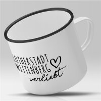 Emaille Tasse Lutherstadt Wittenberg  Vintage 300ml