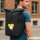 Kurierrucksack Myanmar Flagge Herz 30-44 Liter Black Melange