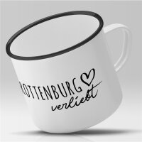 Emaille Tasse Rottenburg am Neckar  Vintage 300ml