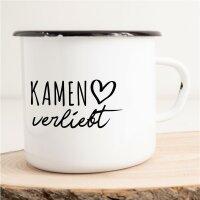 Emaille Tasse Kamen  Vintage 300ml