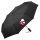 Regenschirm Nepal Flagge Herz 98cm Schwarz