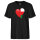 Herren T-Shirt Oman Flagge Herz