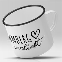Emaille Tasse Amberg  Vintage 300ml