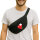 Bauchtasche Oman Flagge Herz 2,5 Liter Black
