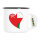 Emaille Tasse Oman Flagge Herz 300ml Vintage