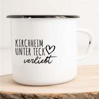 Emaille Tasse Kirchheim unter Teck  Vintage 300ml