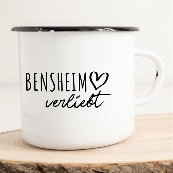 Emaille Tasse Bensheim  Vintage 300ml